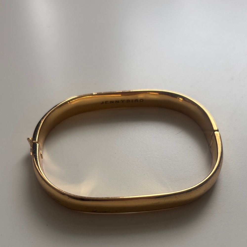 Jenny Bird Sleek Gold Oval Bracelet